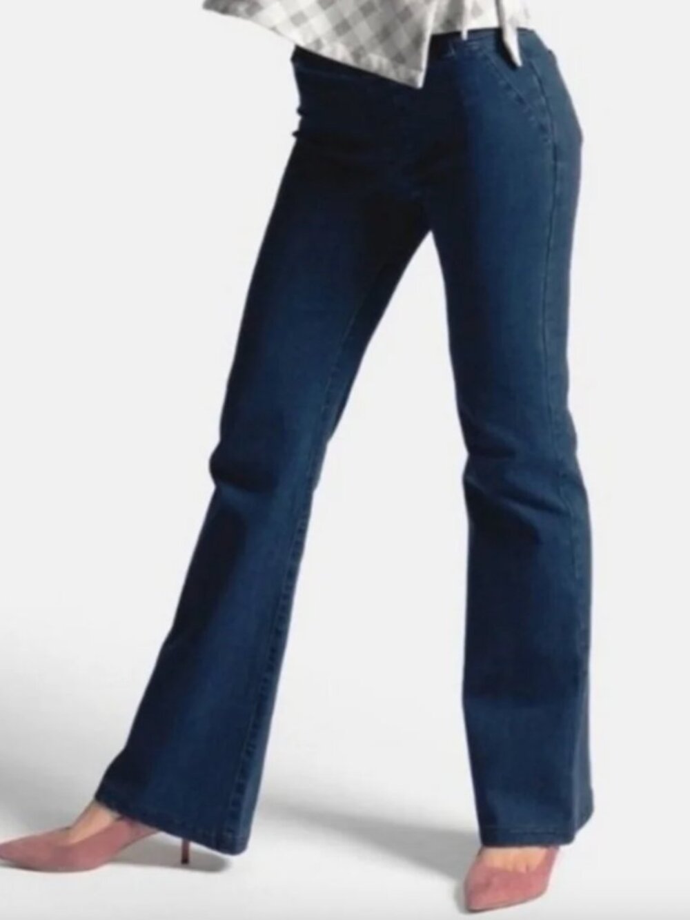 Betabrand Denim Yoga Pant Bootcut Medium